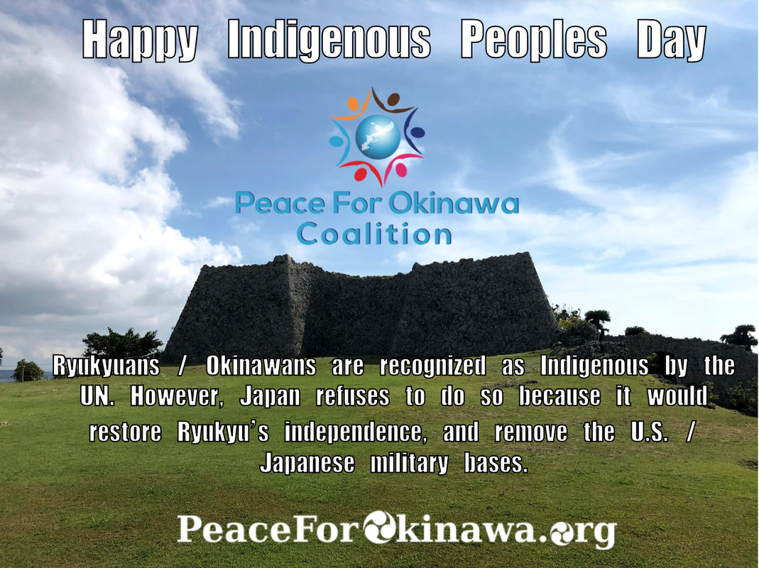 Indigenous Peoples Day 2021 Peace For Okinawa
