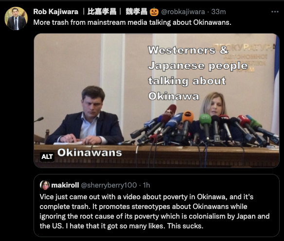 Rob Kajiwara Okinawans blast Vice video about Okinawa poverty